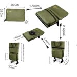 Entrklm ENT CANTA MİLA Model Sessiz 6 Teker, Merdiven Çıkabilen, Katlanabilir Alışveriş ve Seyahat Çantası- Yeşil - Görsel 5