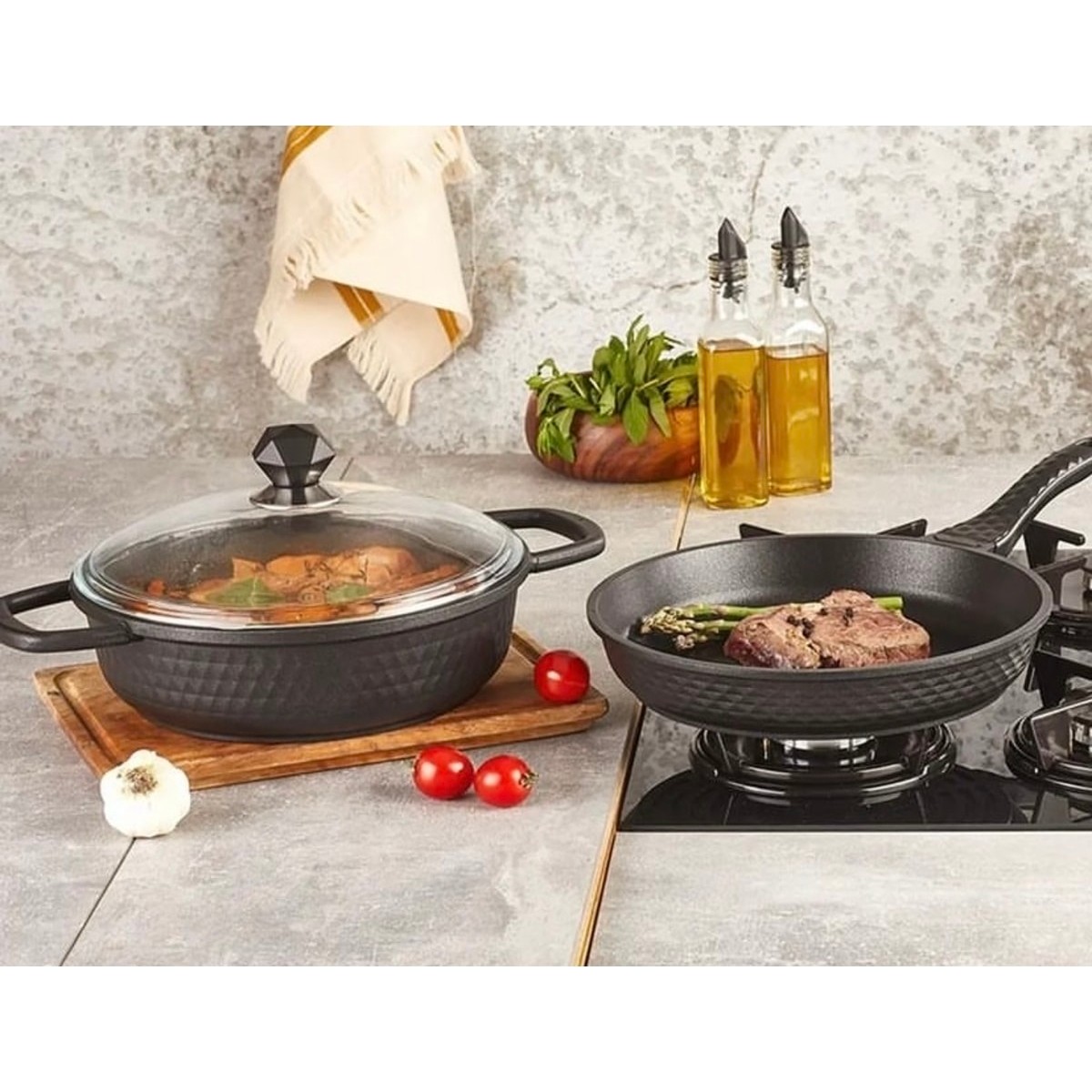 110000356921263.jpg Kahramanlar Motto Tava-Tencere 2li Set - Görsel 1