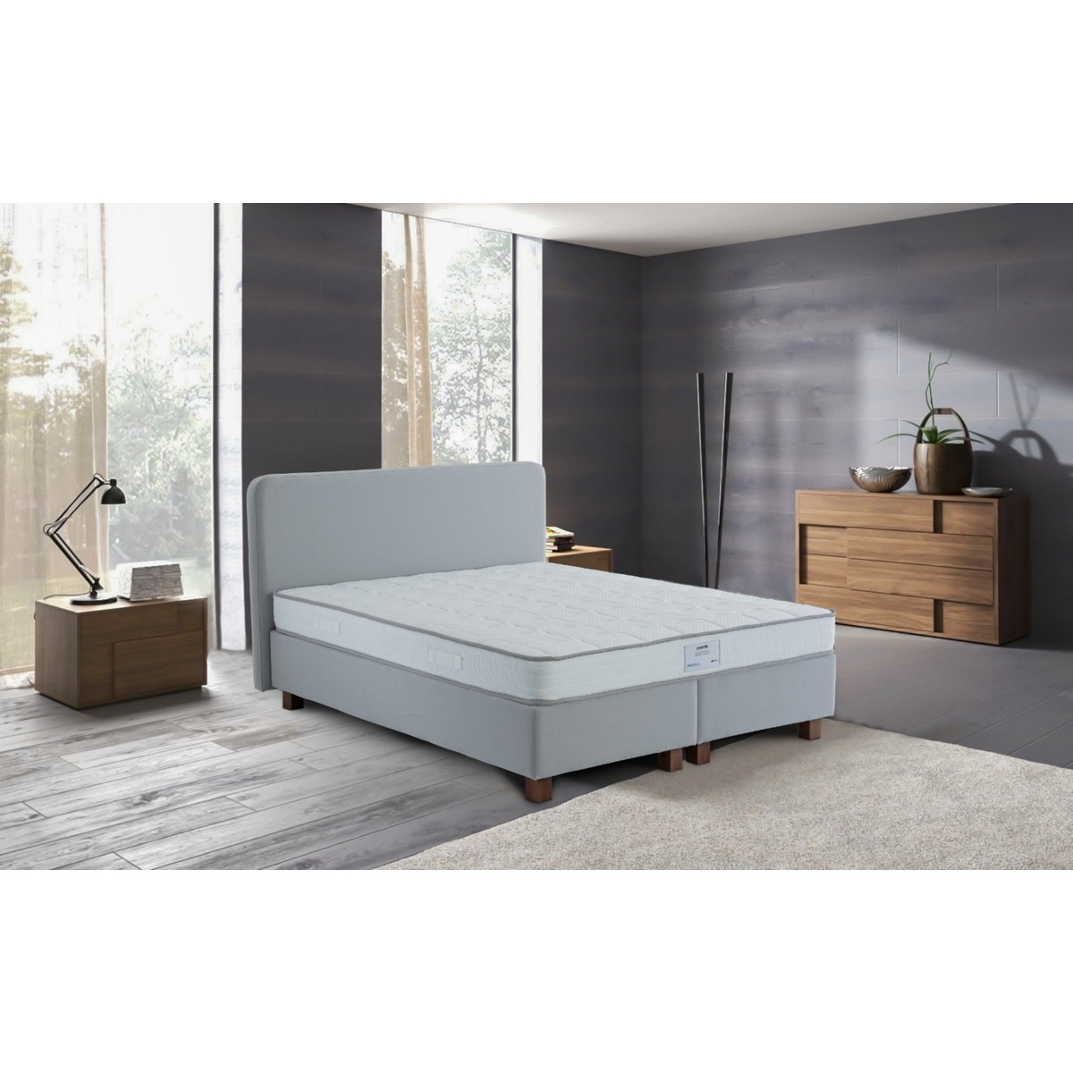 110000357424158.jpg Viscoflex Starter Ergonomik Yaysız Yatak 17 cm Lateks ve Visko, Beyaz – Ekstra Konforlu ve Destekleyici Uyku - Görsel 1