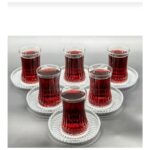 Paşabahçe Elysia Çay Bardağı ve Riva Çay Tabağı Seti 12 Parça