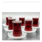 Paşabahçe Elysia Çay Bardağı ve Riva Çay Tabağı Seti 12 Parça - Görsel 2