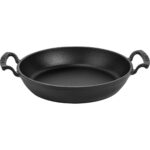 Lava Döküm Yuvarlak Sahan Döküm Demir Yekpare Çift Kulplu ÇAP(Ø)24CM. - Görsel 2