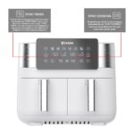 Yasomi Y80 Beyaz 8 Litre 2850W Çift Hazneli ve Çift Motorlu Dokunmatik Airfryer Fritöz - Görsel 3