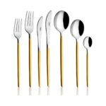 Kalben Amore Gold 7 Parça Tek Kişilik Çatal Kaşık Bıçak Seti - Görsel 2