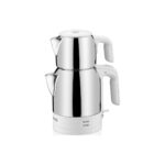 Korkmaz A359-09 Vanilya Demkolik Elektrikli Çaydanlık - Krem