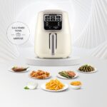 Karaca Air Pro Cook XL 2 in 1 Konuşan Airfryer Iconic Beige 4 Kişilik Fritöz