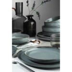 Kütahya Porselen 16 Parça Mavi Yemek Takımı 4 Kişilik Şık Porselen Set - Görsel 2