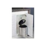 ALMITAL Starax S-2251 Paslanmaz Çöp Kovası Krom Dolap İçi 10 Litre - Görsel 3