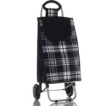 Bimbambom Ekose Pazar Arabası, Büyük Çantalı Ses Çıkarmayan Tekerlekli Pazar Arabası