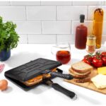 Schafer Tastemake Döküm Ocak Üstü Tost Izgara 20X26 cm - 2 Parça - Görsel 3