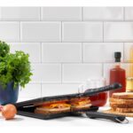 Schafer Tastemake Döküm Ocak Üstü Tost Izgara 20X26 cm - 2 Parça - Görsel 4