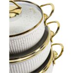 Evita 7 Parça Fil Dişi Granit Tencere Seti - Görsel 2