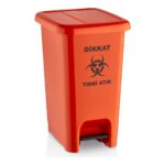 CEYMOP PROFESSIONAL Slim Pedallı Tıbbi Atık Çöp Kovası 30 Lt