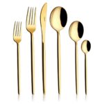 Kalben Amore Titanyum Parlak Gold 36 Parça Çatal Kaşık Bıçak Takımı - Görsel 2