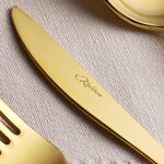 Kalben Amore Titanyum Parlak Gold 36 Parça Çatal Kaşık Bıçak Takımı - Görsel 3