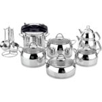 Özlife 18 Prç Sade Inox Clipso Düdüklü Tencere Çeyiz Seti 424