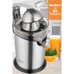 Goldmaster Freshup Inox Çıkarılabilir Paslanmaz Çelik Döküm Tutma Kolu Narenciye Meyve Sıkacağı - Görsel 4
