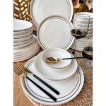 Rossev Yemek Takımı Modern Ring 24 Parça 6 Kişilik