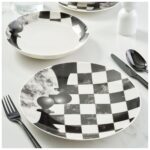 Güral Porselen Camelia 4 Parça Single Yemek Takımı Satranç Piyon