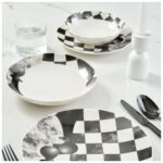 Güral Porselen Camelia 4 Parça Single Yemek Takımı Satranç Piyon - Görsel 2