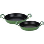 Lava 2 Parça Yeşil Yuvarlak Sahan Seti