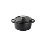 Tantitoni Siyah Döküm Demir Yuvarlak Derin Tencere 20 cm - Görsel 2