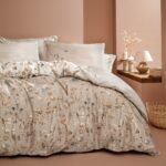 Yataş Bedding Katrina Çift Kişilik Saten Nevresim Takımı - Bej