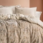Yataş Bedding Katrina Çift Kişilik Saten Nevresim Takımı - Bej - Görsel 2