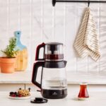 Karaca Glass Tea Xl 2 In 1 Cam Su Isıtıcı & Çay Makinesi Kırmızı