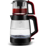 Karaca Glass Tea Xl 2 In 1 Cam Su Isıtıcı & Çay Makinesi Kırmızı - Görsel 2