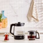 Karaca Glass Tea Xl 2 In 1 Cam Su Isıtıcı & Çay Makinesi Krem - Görsel 5