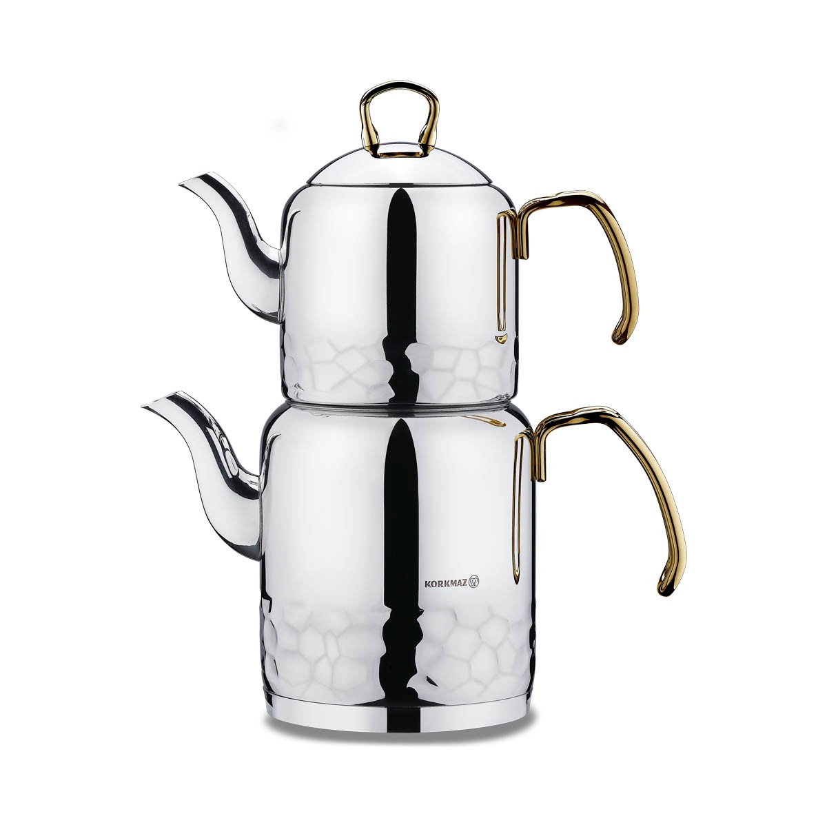 110000395885280.jpg Korkmaz Erna Gold Çaydanlık Takımı - Görsel 1