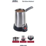 Sinbo Scm-2958 Kablosuz Kahve Makinesi Elektrikli Cezve Inox - Görsel 2