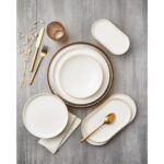 Güral Porselen Bilbao 54 Parça Yuvarlak Bone Boya File Yemek Takımı - Görsel 2