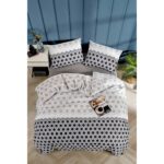 Tabu Home Geometrik Antrasit Çift Kişilik Nevresim Seti