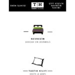 Tabu Home Geometrik Antrasit Çift Kişilik Nevresim Seti - Görsel 3