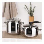 Home Perfect Düdüklü Tencere Seti Paslanmaz Çelik Düdüklü Tencere Seti - 5+7 Lt Düdüklü Tencere Seti