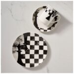 Güral Porselen Camelia 3 Parça Çay Takımı Satranç Vezir