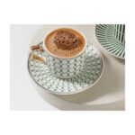 English Home Rabecca Porselen 2'li Kahve Fıncan Takımı 90 ml Yeşil - Görsel 2