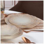 Güral Porselen Nesrin 24 Parça 6 Kişilik Yemek Takımı 1941 - Görsel 4