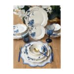 Rossev Yemek Takımı Blue Blanche 24 Parça 6 Kişilik