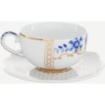 Pip Studio Royal White Mavi Beyaz Porselen Kahve Fincanı 125 ml