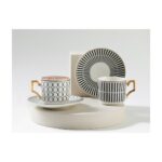 English Home Rabecca Porselen 2'li Kahve Fincan Takımı 90 ml Siyah