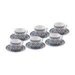 Karaca Beylerbeyi 6 Kişilik Kahve Fincan Takımı 80 ml - Görsel 5