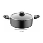 Cem Dynamic Stone Tencere - Siyah - 24 cm - Görsel 4