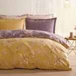 Puffy Elora Çift Kişilik Ranforce Nevresim Takımı - Safran