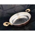 Zinnun Bakır Yumurta Sahanı 21 cm Kalaylı İç Yüzey ile El Yapımı Bakır Tava - Görsel 4