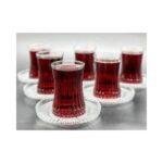 Paşabahçe Elysia Çay Bardağı Çay Takımı Seti 12 Parça -Riva Çay Tabaklı-6 Kişilik Elysıa Çay Seti Riva Çay - Görsel 2