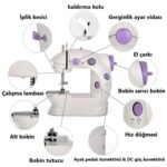 Tosbai Mini Dikiş Makinesi, Ev Tipi Dikiş Makinesi,Taşınabilir Dikiş Makinesi - Görsel 4