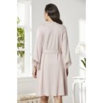 Pierre Cardin 5040 6'lı Modal Gecelik Sabahlık Çeyiz Seti Pudra - Görsel 3